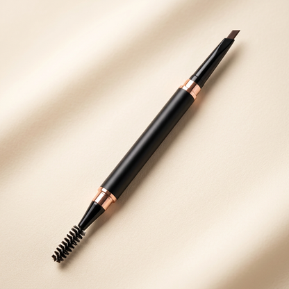 Close-up of the brown-toned eyebrow pencil tip.