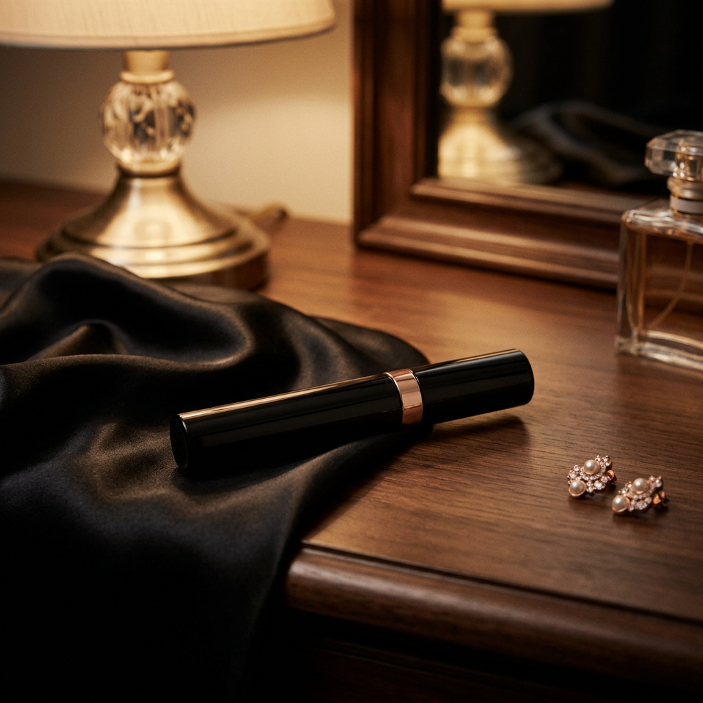 Mascara styled for an evening beauty routine.